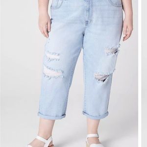 Lane Bryant crop boyfriend